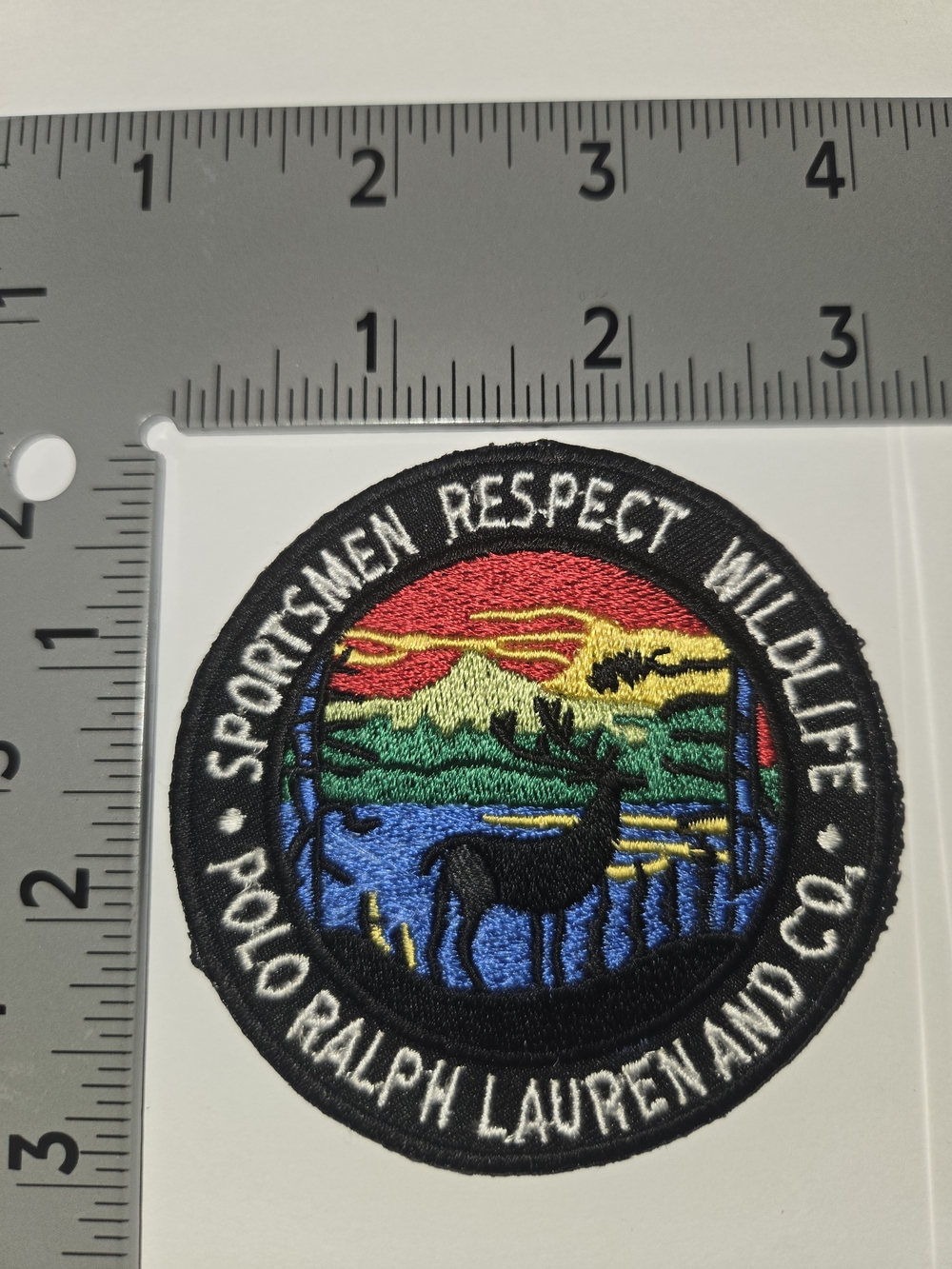 POLO RALPH LAUREN PATCHES SPORTSMEN RESPECT WILDLIFE PATCH